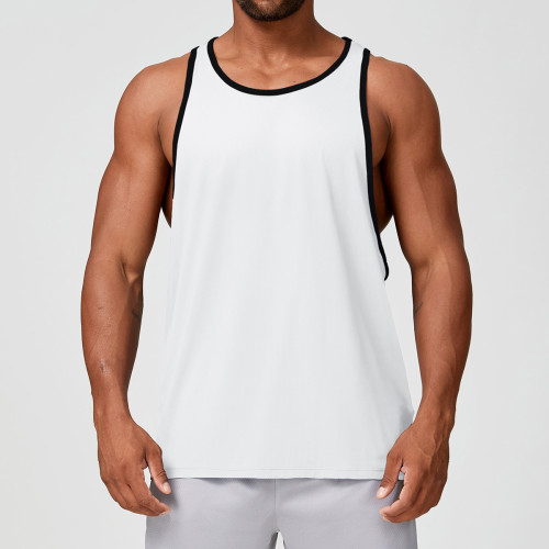 Wholesale Custom Sports Loose Tank Top for Men | OEM & ODM Fitness Round-Neck Running Apparel | Breathable Quick-Dry Training Wear | Activewear Supplier for European & American 1179-2Brands