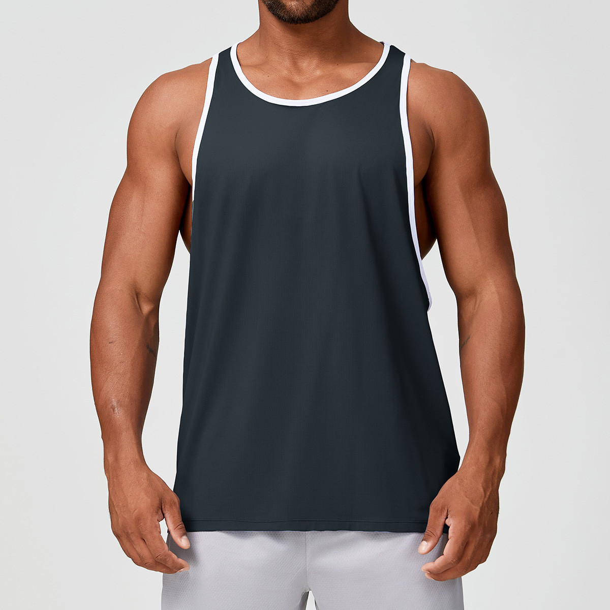 men's loose fit gym tops wholesale