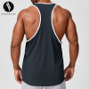 Wholesale Custom Sports Loose Tank Top for Men | OEM & ODM Fitness Round-Neck Running Apparel | Breathable Quick-Dry Training Wear | Activewear Supplier for European & American 1179-2Brands