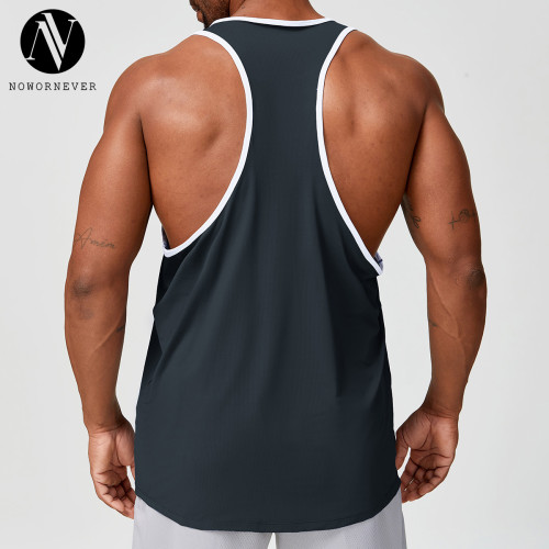 Wholesale Custom Sports Loose Tank Top for Men | OEM & ODM Fitness Round-Neck Running Apparel | Breathable Quick-Dry Training Wear | Activewear Supplier for European & American 1179-2Brands