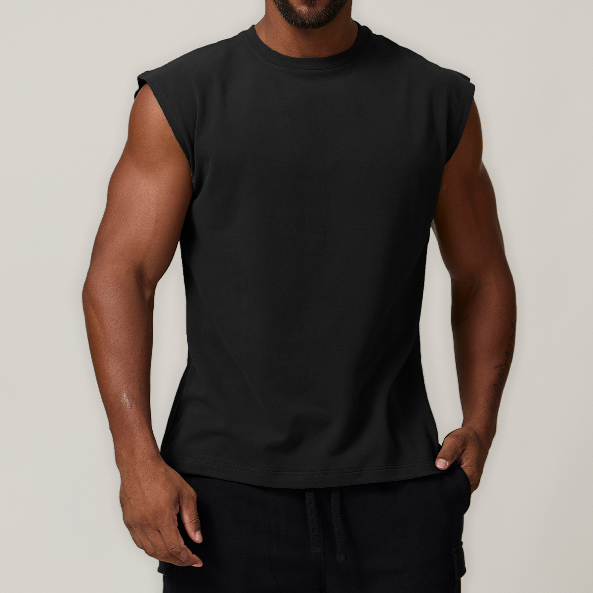 Men's cotton sleeveless t-shirt