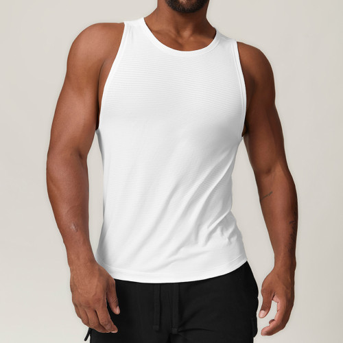 OEM & ODM European & American Sexy Men's Muscle Knit Sports Casual Vest - Perfect for Fitness, Hiking, Basketball, Tennis, and Football - Sleeveless Top for Activewear Bulk Supply1030