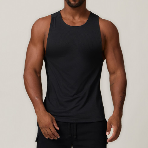 OEM & ODM European & American Sexy Men's Muscle Knit Sports Casual Vest - Perfect for Fitness, Hiking, Basketball, Tennis, and Football - Sleeveless Top for Activewear Bulk Supply1030
