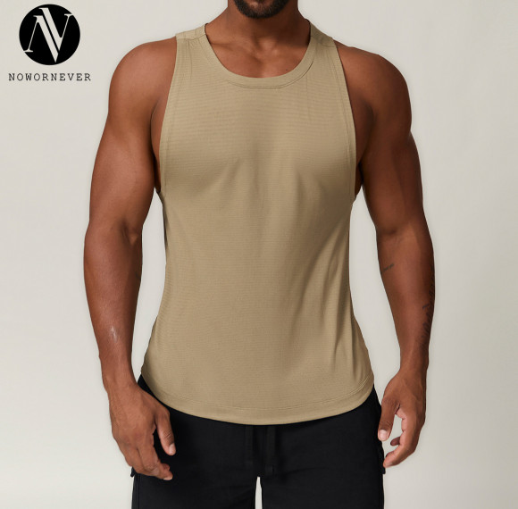 OEM & ODM European & American Sexy Men's Muscle Knit Sports Casual Vest - Perfect for Fitness, Hiking, Basketball, Tennis, and Football - Sleeveless Top for Activewear Bulk Supply1030