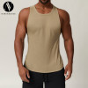 OEM & ODM European & American Sexy Men's Muscle Knit Sports Casual Vest - Perfect for Fitness, Hiking, Basketball, Tennis, and Football - Sleeveless Top for Activewear Bulk Supply1030