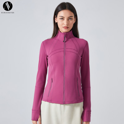 DAW178 Women's Light Fleece Lined Yoga Jacket - Slim Fit Thermal Running Top | OEM & ODM Activewear Manufacturer for Wholesale & Sourcing Agents
