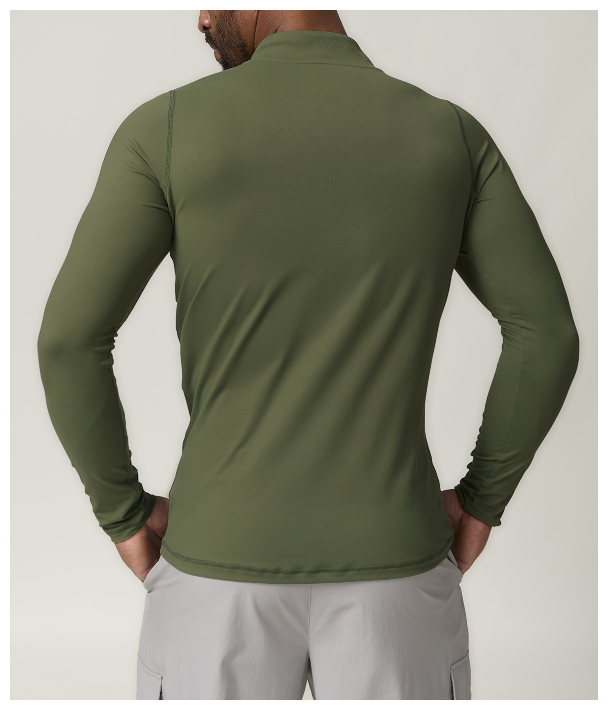 Men's Zipper T-Shirt for Gym