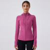 DAW179 Women's Naked Feel Fleece Lined Hooded Yoga Jacket - Slim Fit Athletic Top | OEM & ODM Manufacturer for Activewear, Sportswear, and Gym Fitness Wear - Wholesale & Sourcing Agents Available