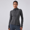 DAW179 Women's Naked Feel Fleece Lined Hooded Yoga Jacket - Slim Fit Athletic Top | OEM & ODM Manufacturer for Activewear, Sportswear, and Gym Fitness Wear - Wholesale & Sourcing Agents Available