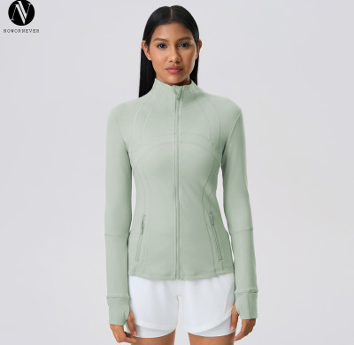 Z18031 Women's Slim Fit Zip-Up Yoga Jacket | High-Stretch Athletic Running Top | OEM & ODM Manufacturer for Activewear | Wholesale & Sourcing Agents Welcome