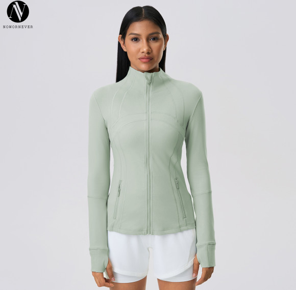 Z18031 Women's Slim Fit Zip-Up Yoga Jacket | High-Stretch Athletic Running Top | OEM & ODM Manufacturer for Activewear | Wholesale & Sourcing Agents Welcome