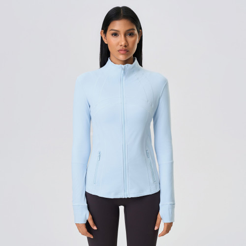 Z18031 Women's Slim Fit Zip-Up Yoga Jacket | High-Stretch Athletic Running Top | OEM & ODM Manufacturer for Activewear | Wholesale & Sourcing Agents Welcome