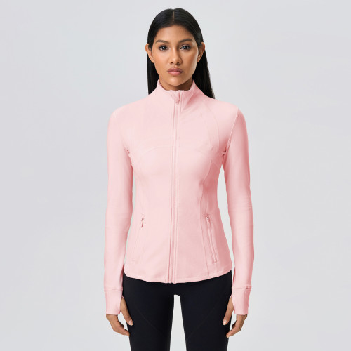Z18031 Women's Slim Fit Zip-Up Yoga Jacket | High-Stretch Athletic Running Top | OEM & ODM Manufacturer for Activewear | Wholesale & Sourcing Agents Welcome