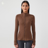 Z18031 Women's Slim Fit Zip-Up Yoga Jacket | High-Stretch Athletic Running Top | OEM & ODM Manufacturer for Activewear | Wholesale & Sourcing Agents Welcome