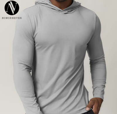 Diverse Sourcing Options for OEM & ODM Men’s Quick-Dry Hooded Long Sleeve T-Shirt - Stylish Cross-Border Casual Pullover for Running, Fitness & Outdoor in European & American Market