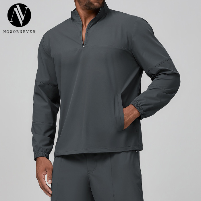 Customizable Men's Lightweight Stand Collar Jacket - Perfect for Hiking, Mountaineering & Urban Commuting - OEM/ODM Services for Wholesale and Sourcing Agents1138