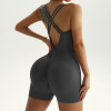 OEM & ODM Women's XY509 Cross Back Strap Sleeveless Yoga Jumpsuit - Ribbed Quick Dry Bodysuit for Activewear Brands & Wholesalers | Perfect for Sourcing Agents in North America & Beyond