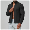Wholesale & OEM Men's Solid Color Sports Casual Stand Collar Jacket - Zippered Windproof Hoodie Designed for Outdoor Fitness & Running - ODM Solutions Available - Model 1140