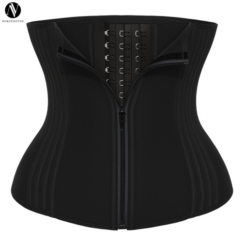 MHW100309B 29 Steel Bones Latex Waist Trainer Corset with Zipper & Hooks - OEM, ODM, Wholesale Solutions for Activewear & Fashion Clothing, Breathable Anti-Sweat Design for Optimal Comfort - Ideal for Sourcing Agents, Importers, and Distributors