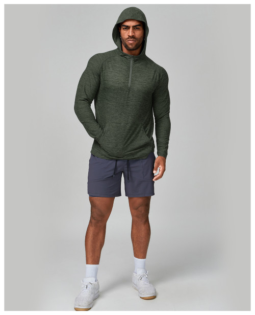 OEM & ODM Cross-Border Men's Quick-Dry Fitness Running Jacket - New Style Hooded Long Sleeve Skin-Friendly Outdoor Hiking Wear for Wholesale Sourcing Agents1173-2