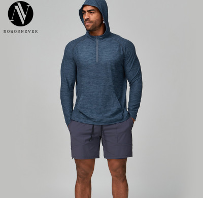 OEM & ODM Cross-Border Men's Quick-Dry Fitness Running Jacket - New Style Hooded Long Sleeve Skin-Friendly Outdoor Hiking Wear for Wholesale Sourcing Agents1173-2