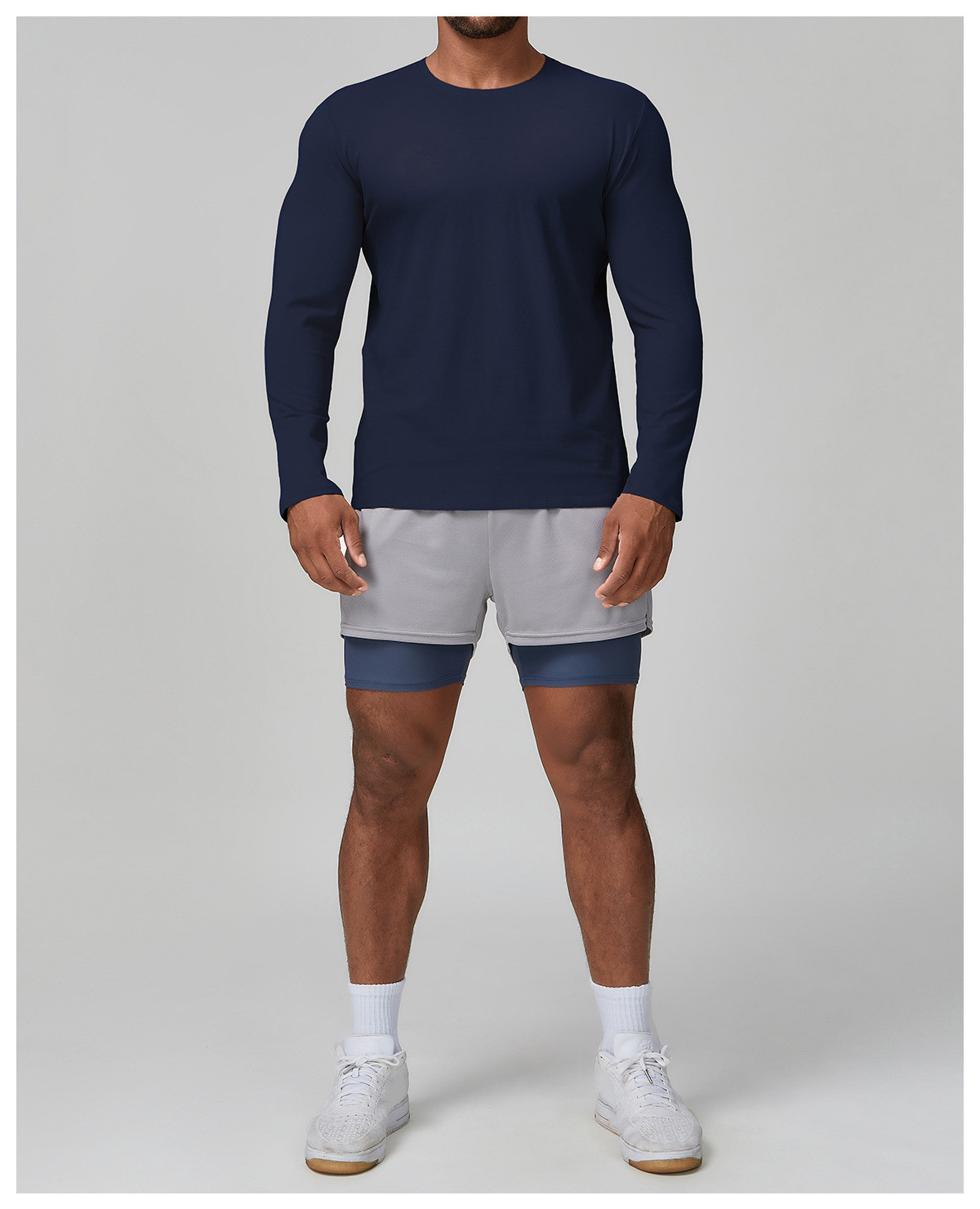 men's sports casual long sleeve t-shirt