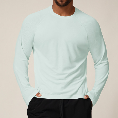 Wholesale Cross-Border Seamless Men's Quick-Dry Long Sleeve T-Shirt - Moisture-Wicking, Breathable Sports Casual Outdoor Top | OEM, ODM, and Sourcing Agents Partnerships1060