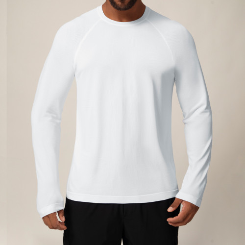 Wholesale Cross-Border Seamless Men's Quick-Dry Long Sleeve T-Shirt - Moisture-Wicking, Breathable Sports Casual Outdoor Top | OEM, ODM, and Sourcing Agents Partnerships1060