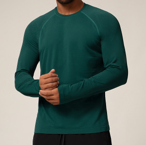 Wholesale Cross-Border Seamless Men's Quick-Dry Long Sleeve T-Shirt - Moisture-Wicking, Breathable Sports Casual Outdoor Top | OEM, ODM, and Sourcing Agents Partnerships1060