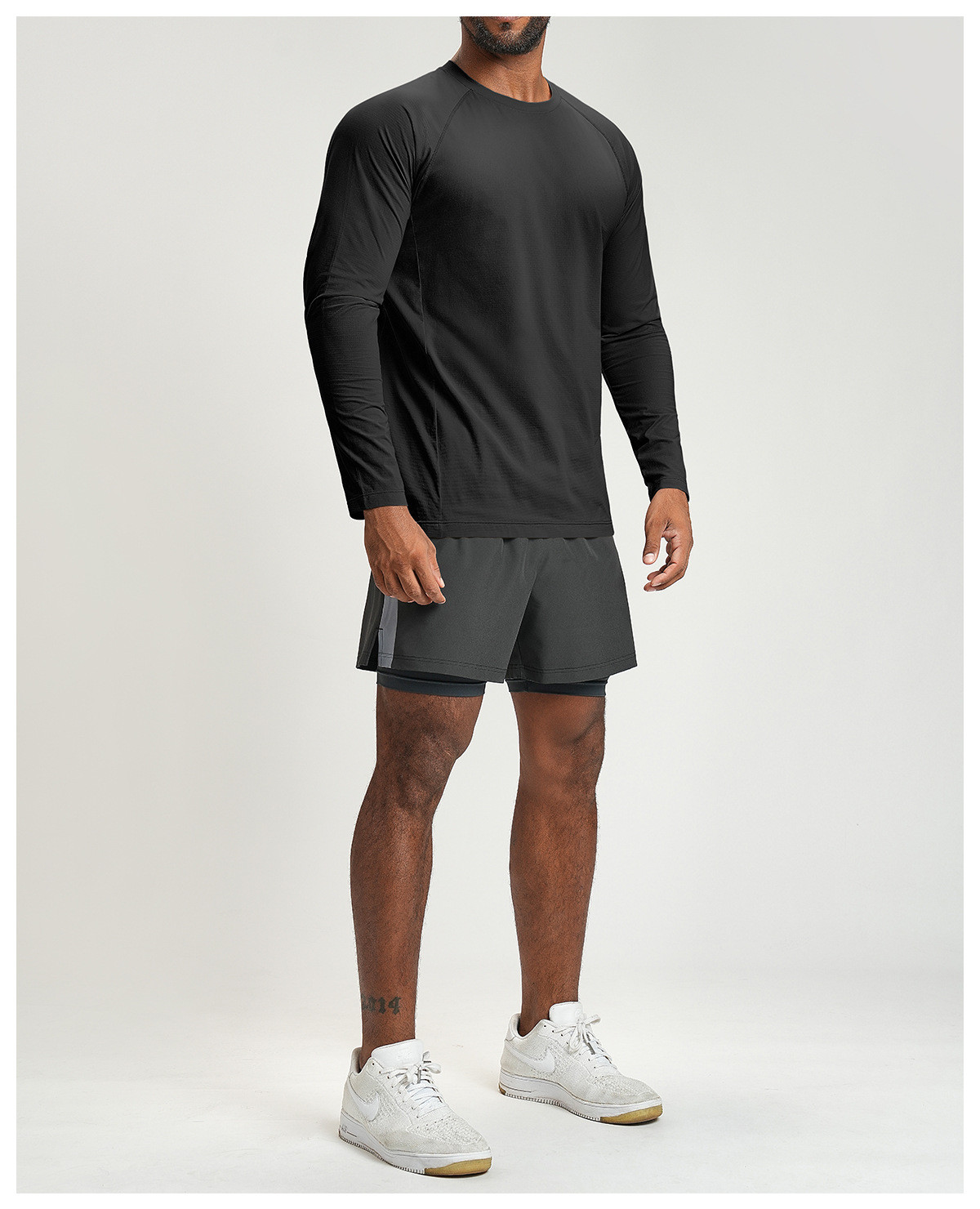 bulk men's quick-dry sports fitness t-shirt