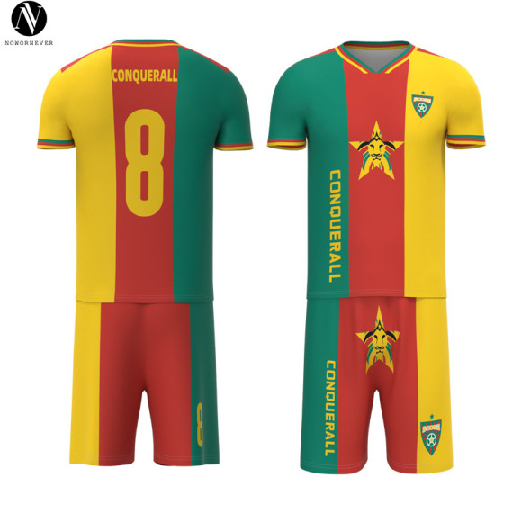 SO-1064 Custom Soccer Jersey Set for Adults - Quick Dry Football Uniform with Heat Transfer Printing | OEM, ODM, Wholesale & Sourcing Agents for Activewear & Sportswear Manufacturers