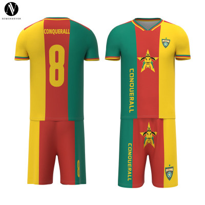 SO-1064 Custom Soccer Jersey Set for Adults - Quick Dry Football Uniform with Heat Transfer Printing | OEM, ODM, Wholesale & Sourcing Agents for Activewear & Sportswear Manufacturers