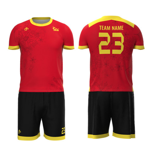 SO-1064 Custom Soccer Jersey Set for Adults - Quick Dry Football Uniform with Heat Transfer Printing | OEM, ODM, Wholesale & Sourcing Agents for Activewear & Sportswear Manufacturers
