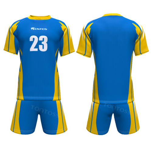 SO-1064 Custom Soccer Jersey Set for Adults - Quick Dry Football Uniform with Heat Transfer Printing | OEM, ODM, Wholesale & Sourcing Agents for Activewear & Sportswear Manufacturers