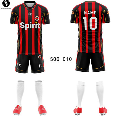 SOC-001 Custom Full Print Soccer Jersey Set - OEM & ODM Team Uniform for Men & Kids, Personalized Football Kit, Wholesale Options Available, Perfect for Sporting Events and Team Branding
