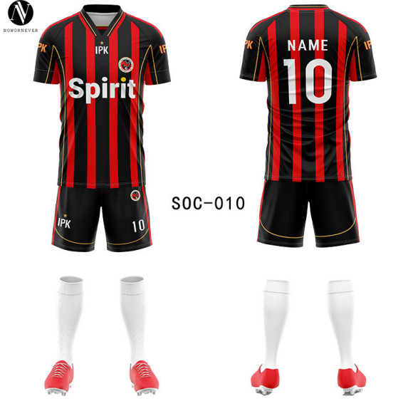 SOC-001 Custom Full Print Soccer Jersey Set - OEM & ODM Team Uniform for Men & Kids, Personalized Football Kit, Wholesale Options Available, Perfect for Sporting Events and Team Branding
