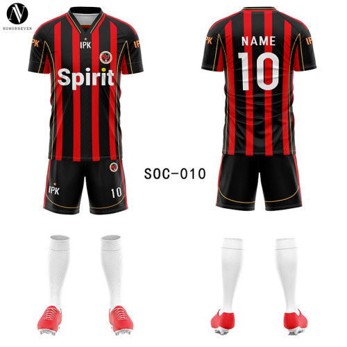 SOC-001 Custom Full Print Soccer Jersey Set - OEM & ODM Team Uniform for Men & Kids, Personalized Football Kit, Wholesale Options Available, Perfect for Sporting Events and Team Branding