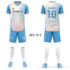 SOC-001 Custom Full Print Soccer Jersey Set - OEM & ODM Team Uniform for Men & Kids, Personalized Football Kit, Wholesale Options Available, Perfect for Sporting Events and Team Branding
