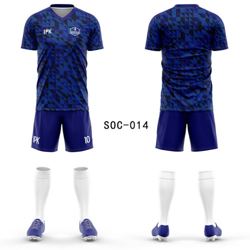 SOC-001 Custom Full Print Soccer Jersey Set - OEM & ODM Team Uniform for Men & Kids, Personalized Football Kit, Wholesale Options Available, Perfect for Sporting Events and Team Branding