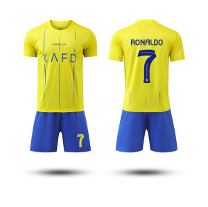 YL-YQH Kids' Soccer Jersey Set - Argentina/Brazil Style Football Training Kit for Boys & Girls | OEM, ODM, Wholesale | Messi/Ronaldo Replica Uniforms for Sport Retailers and Sourcing Agents