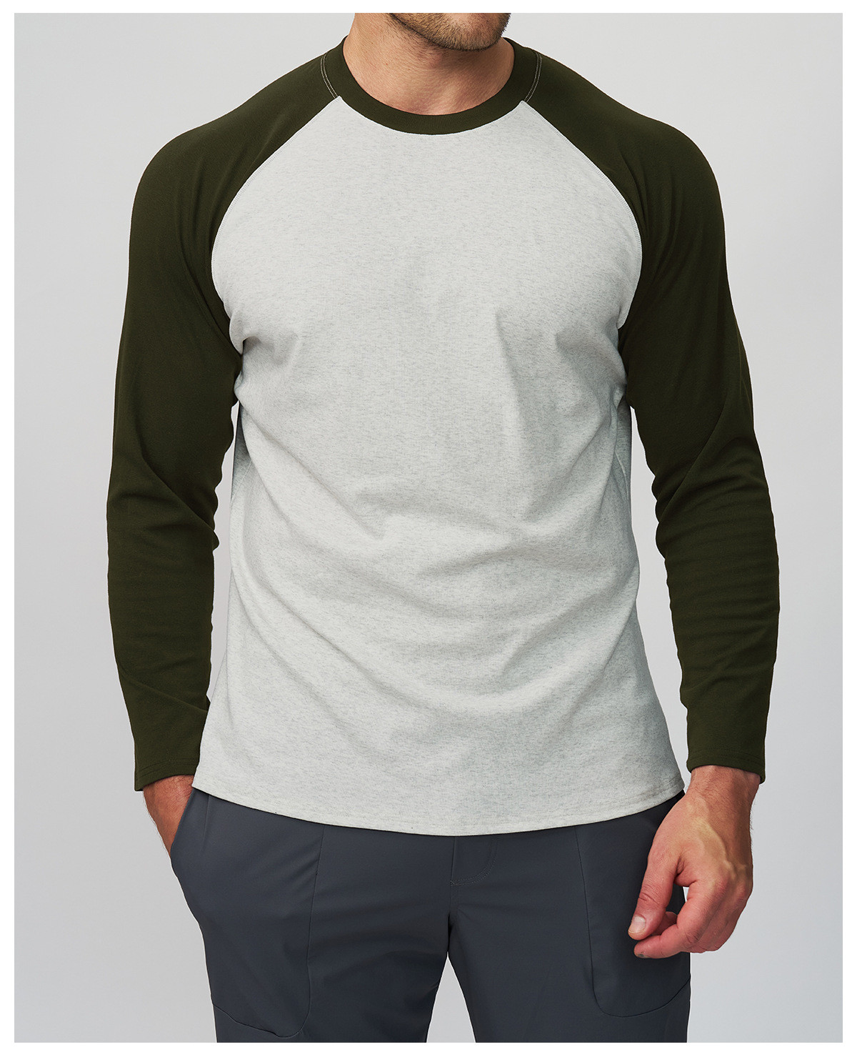 3/4 Sleeve Long Neck Top