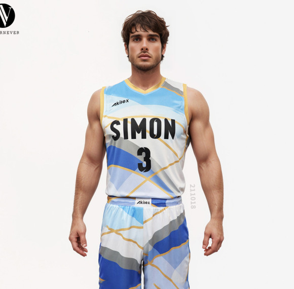 211018 Custom Men's Basketball Jersey Set - OEM & ODM Available, Summer Mesh Quick Dry Retro Style Tank Top Uniforms for Bulk Orders