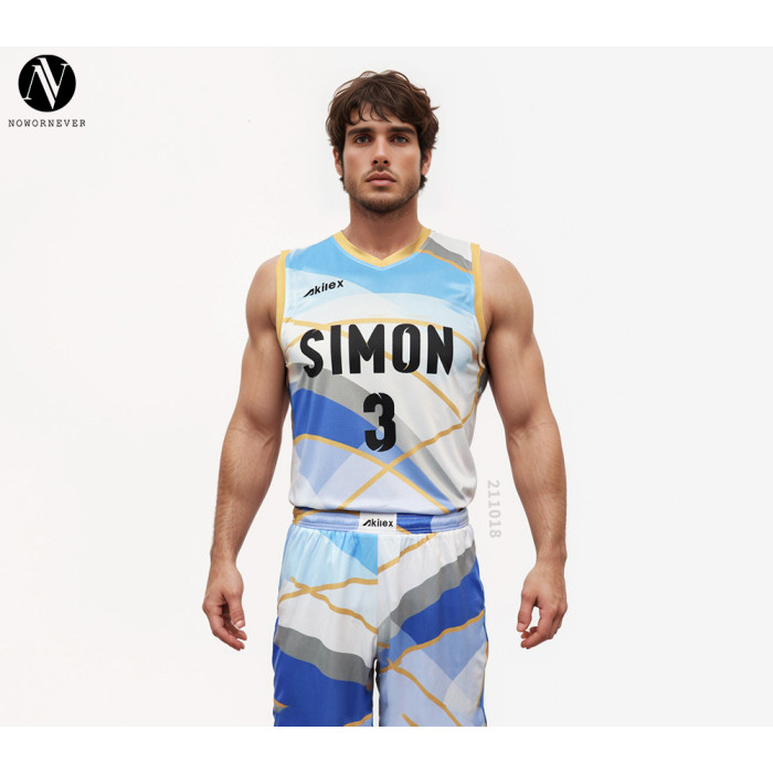211018 Custom Men's Basketball Jersey Set - OEM & ODM Available, Summer Mesh Quick Dry Retro Style Tank Top Uniforms for Bulk Orders