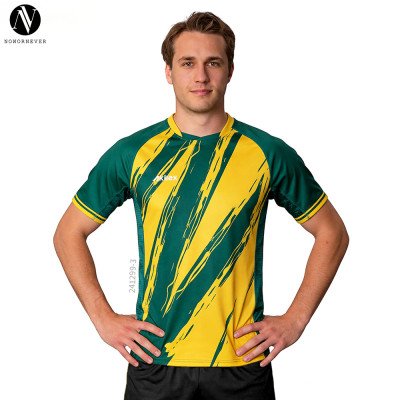 Custom American & British Style Rugby Jersey Set - OEM, ODM, Wholesale | Sublimation Printed Breathable Moisture-Wicking Training Uniforms for Activewear Brands