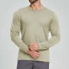 Sourcing Agents Welcome: Men's Lyocell Merino Wool Blend Breathable Long Sleeve for Outdoor Sports & Fitness - OEM & ODM Options 3539