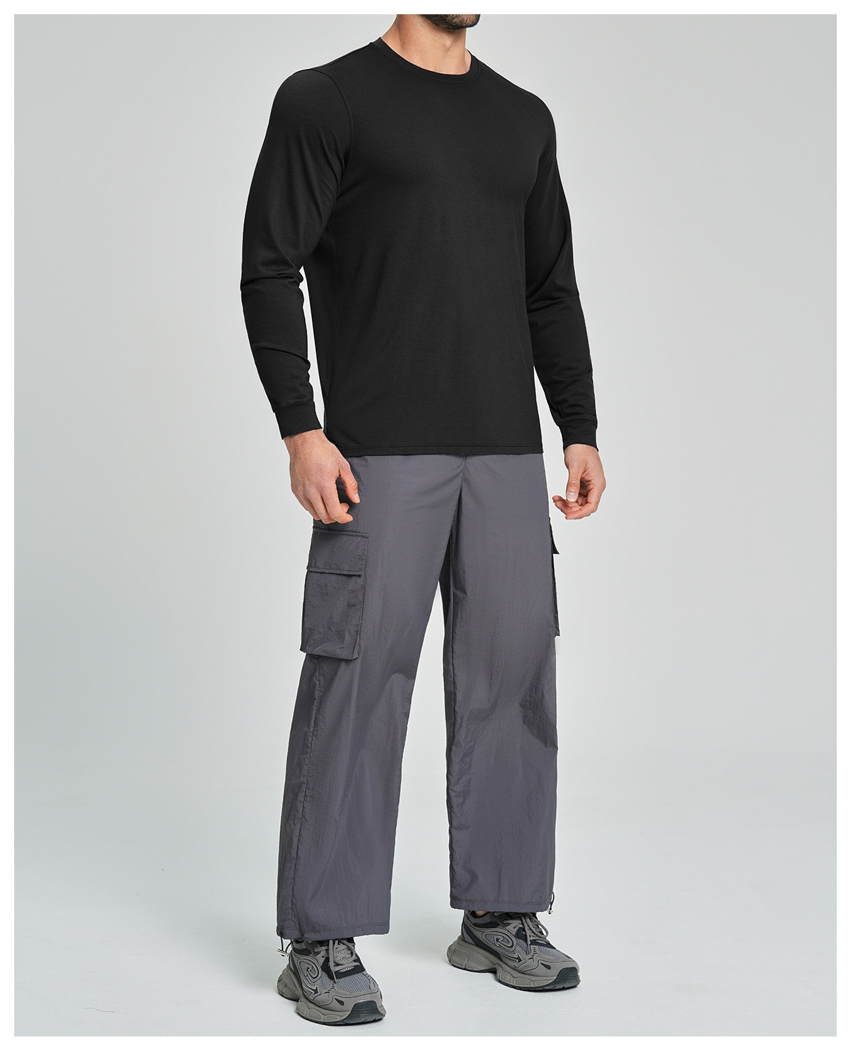 Men's Lyocell Merino Wool Blend Long Sleeve