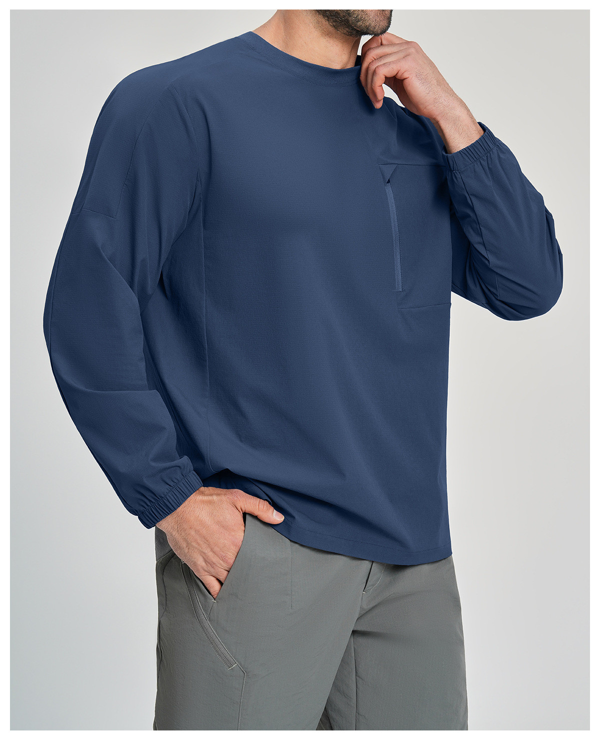 recycled long sleeve fitness top