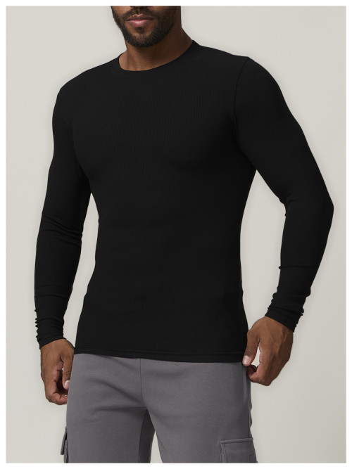 Men's Long Sleeve Compression Sports T-Shirt for Autumn/Winter - Moisture-Wicking & Breathable Fitness Wear - Perfect for Outdoor Training - OEM/ODM & Wholesale Solutions1029.