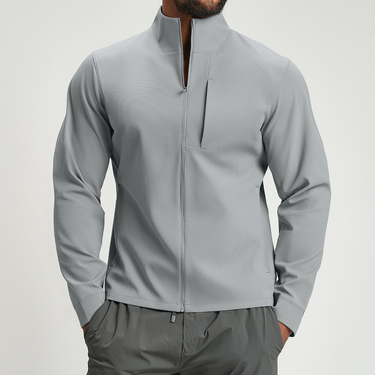 versatile stand collar jacket