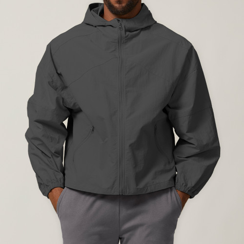 ODM & Private Label American Style Windproof Hooded Jacket – Water-Resistant Outdoor Windbreaker for Hiking and Camping – Sourced for Wholesale Markets1024